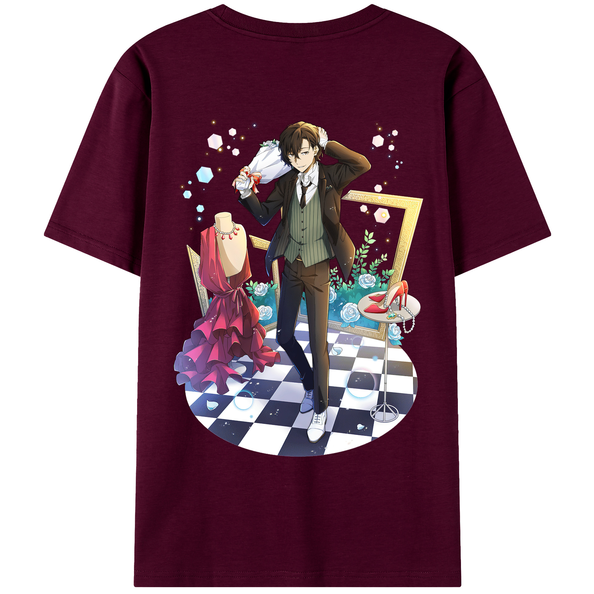 （画像用） 文豪ストレイドッグス Bungo Stray Dogs レディース半袖Tシャツ(バックプリント)